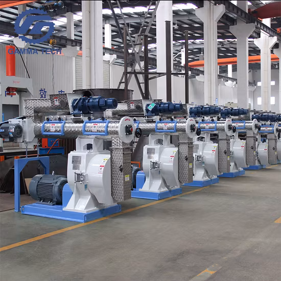 Szlh420d Animal Chicken Fish Cattle Sheep Feed Pellet Mill with Stainless Steel Ring Die and Automatic Greasing Adding Unit