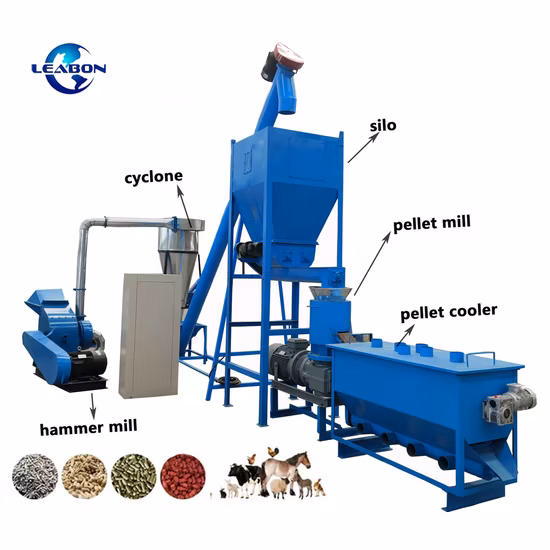 1-3t/H Farm Machine Animal Feed Machine Factory Poultry Animal Chicken Feed Pellet Machine Price