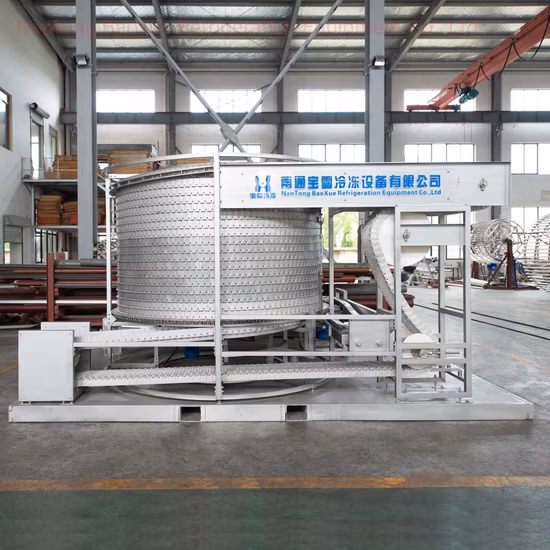 Spiral Freezer Cooling, Chilling Machine for Packaged Food Product